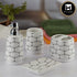 Ceramic Bathroom Accessories Set of 4 with Soap Dispenser (8064)