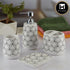 Ceramic Bathroom Accessories Set of 4 with Soap Dispenser (8069)