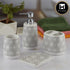 Ceramic Bathroom Accessories Set of 4 with Soap Dispenser (8071)