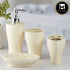 Ceramic Bathroom Set of 4 with Soap Dispenser (8075)