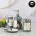 Ceramic Bathroom Set of 4 with Soap Dispenser (8115)