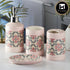 Ceramic Bathroom Set of 4 with Soap Dispenser (8117)