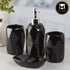 Ceramic Bathroom Accessories Set of 4 with Soap Dispenser (8121)