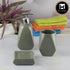 Ceramic Bathroom Accessories Set of 3 with Soap Dispenser (8127)