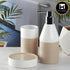 Ceramic Bathroom Set of 3 with Soap Dispenser (8132)