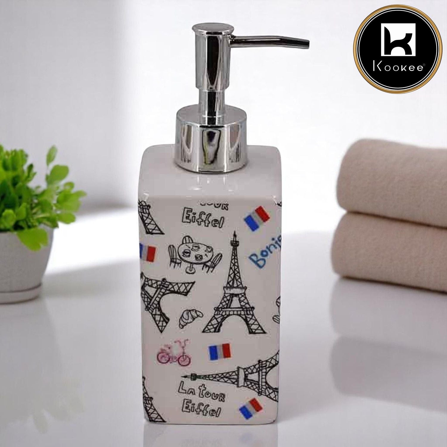 Kookee Ceramic Soap Dispensers, 1 piece (8139-SD)