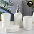 Ceramic Bathroom Accessories Set of 4 with Soap Dispenser (8142)