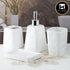 Ceramic Bathroom Accessories Set of 4 with Soap Dispenser (8158)