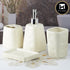 Ceramic Bathroom Accessories Set of 4 with Soap Dispenser (8160)