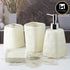 Ceramic Bathroom Accessories Set of 4 with Soap Dispenser (8160)