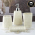 Ceramic Bathroom Accessories Set of 4 with Soap Dispenser (8160)