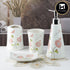 Ceramic Bathroom Accessories Set of 4 with Soap Dispenser (8170)