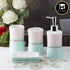 Ceramic Bathroom Set of 4 with Soap Dispenser (8181)