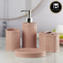 Ceramic Bathroom Set of 4 with Soap Dispenser (8194)