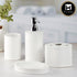 Ceramic Bathroom Set of 4 with Soap Dispenser (8197)