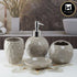 Ceramic Bathroom Set of 4 with Soap Dispenser (8205)