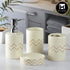 Ceramic Bathroom Set of 4 with Soap Dispenser (8214)