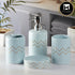 Ceramic Bathroom Accessories Set of 4 Bath Set with Soap Dispenser (8215)