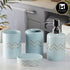 Ceramic Bathroom Accessories Set of 4 Bath Set with Soap Dispenser (8215)