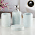 Ceramic Bathroom Accessories Set of 4 with Soap Dispenser (8219)