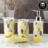 Ceramic Bathroom Set of 4 with Soap Dispenser (8221)