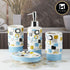 Ceramic Bathroom Set of 4 with Soap Dispenser (8222)