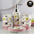 Ceramic Bathroom Set of 4 with Soap Dispenser (8223)