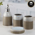 Ceramic Bathroom Set of 4 with Soap Dispenser (8232)