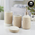 Ceramic Bathroom Set of 4 with Soap Dispenser (8236)