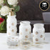 Ceramic Bathroom Set of 4 with Soap Dispenser (8237)