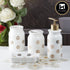 Ceramic Bathroom Set of 4 with Soap Dispenser (8237)