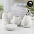 Ceramic Bathroom Set of 4 with Soap Dispenser (8242)