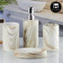 Ceramic Bathroom Set of 4 with Soap Dispenser (8243)