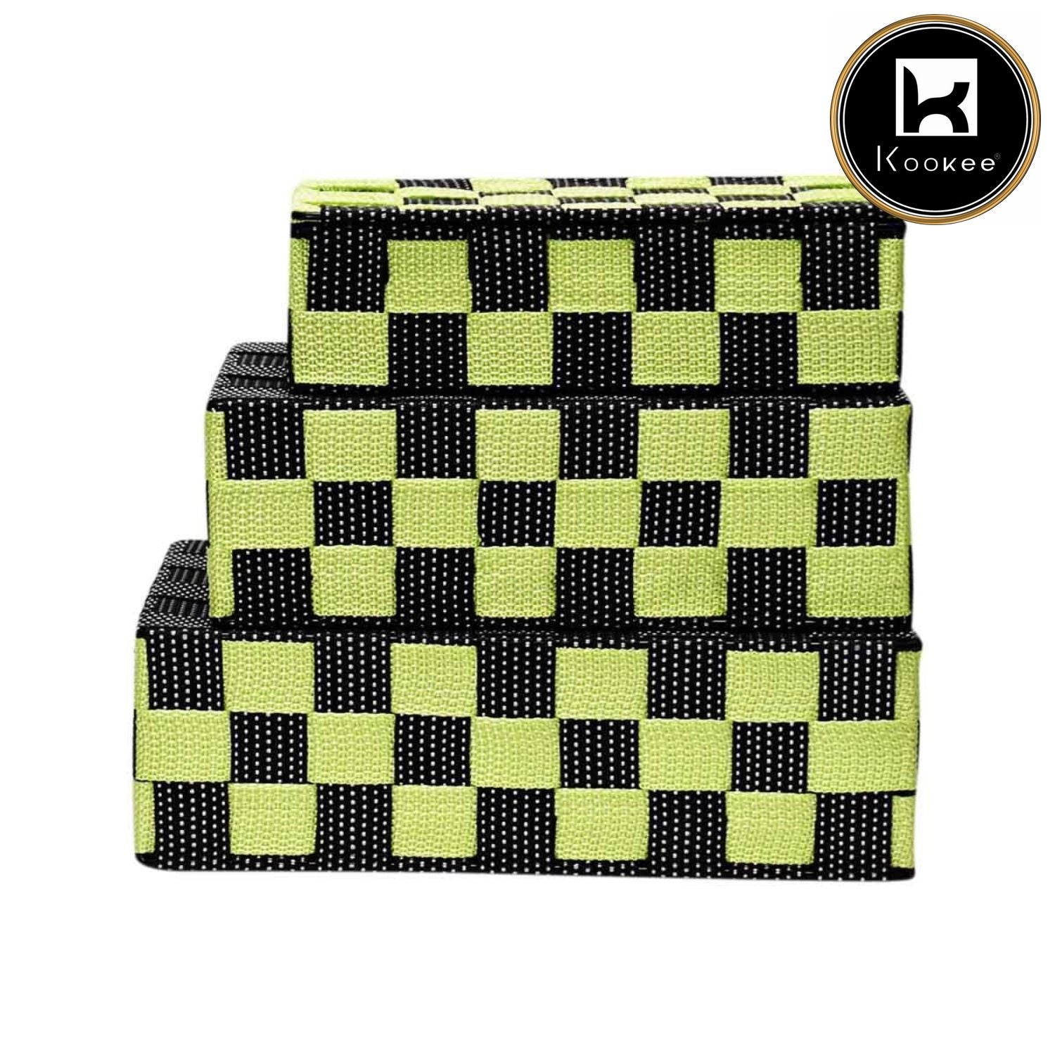 Kookee Storage Baskets, Green, ART08270