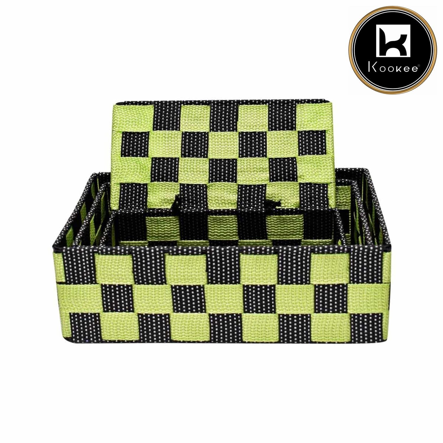 Kookee Storage Baskets, Green, ART08270