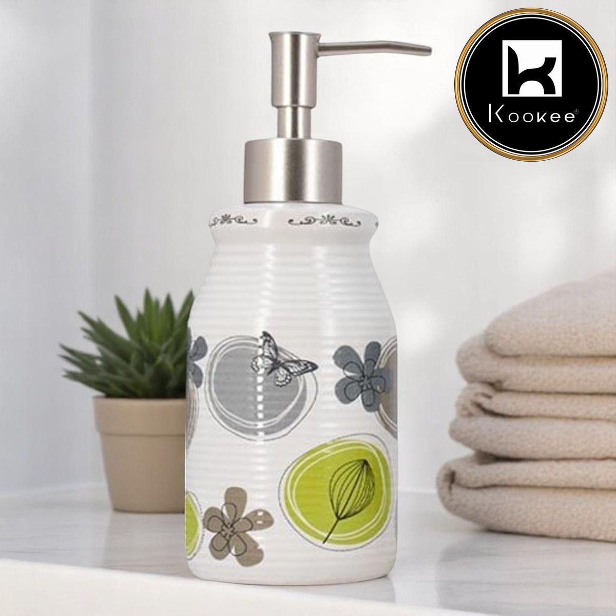 Kookee Ceramic Soap Dispensers, 1 piece (8295-SD)