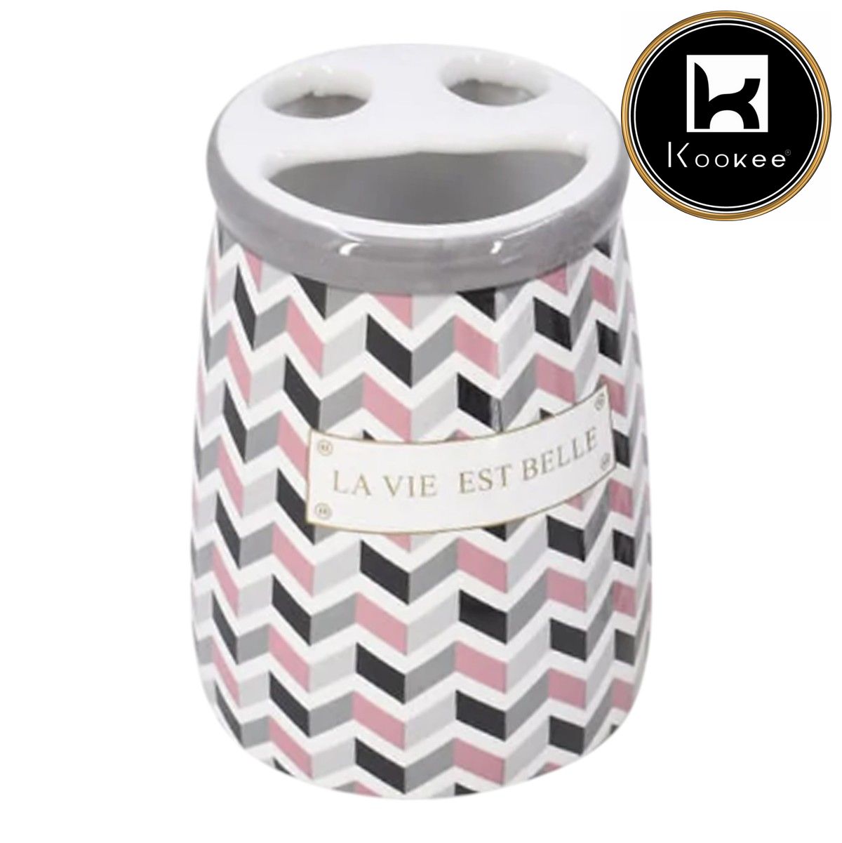 Ceramic Toothbrush Holders, 1 piece (V-CBS-033-4)