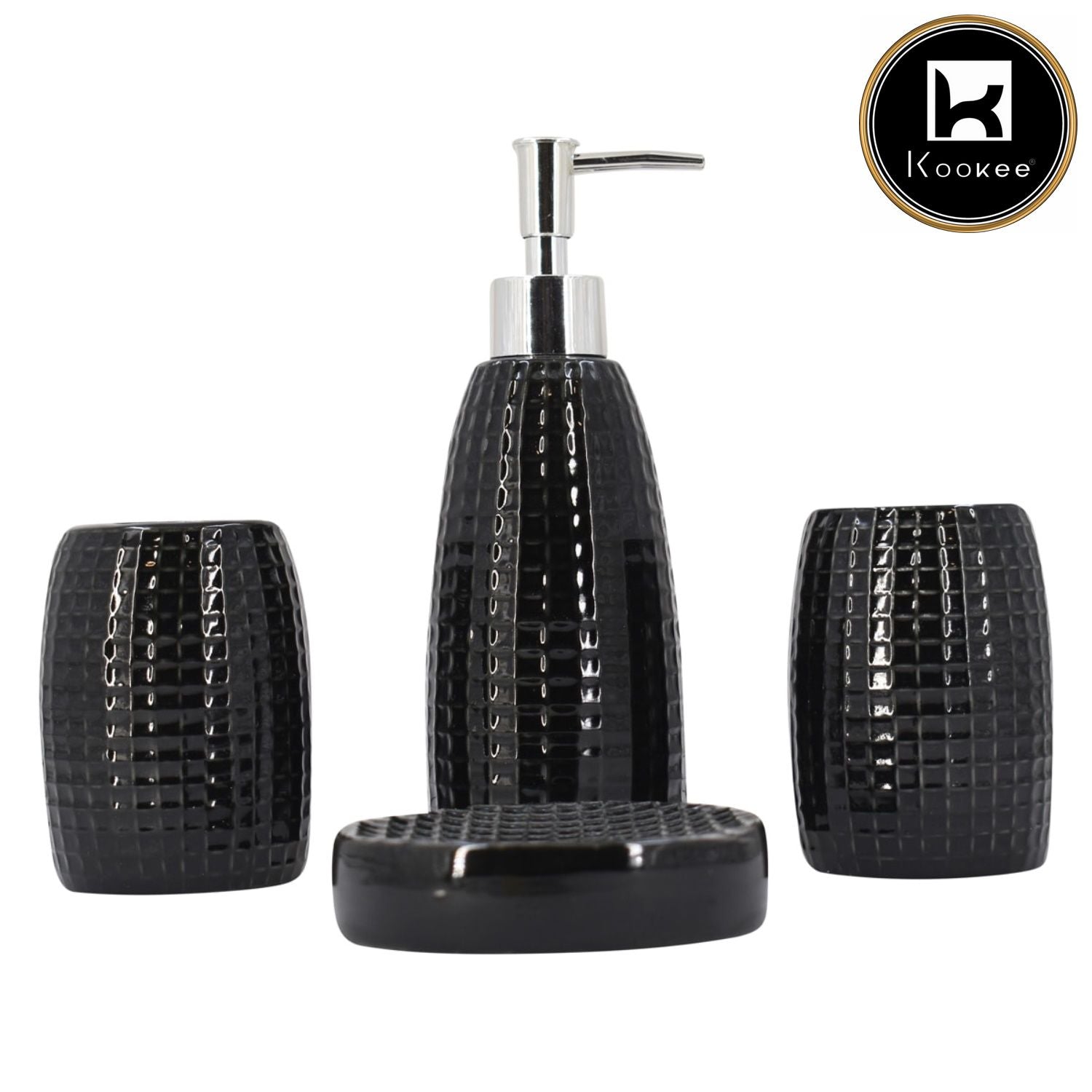 Kookee Ceramic Bathroom Sets, Multi, ART08304
