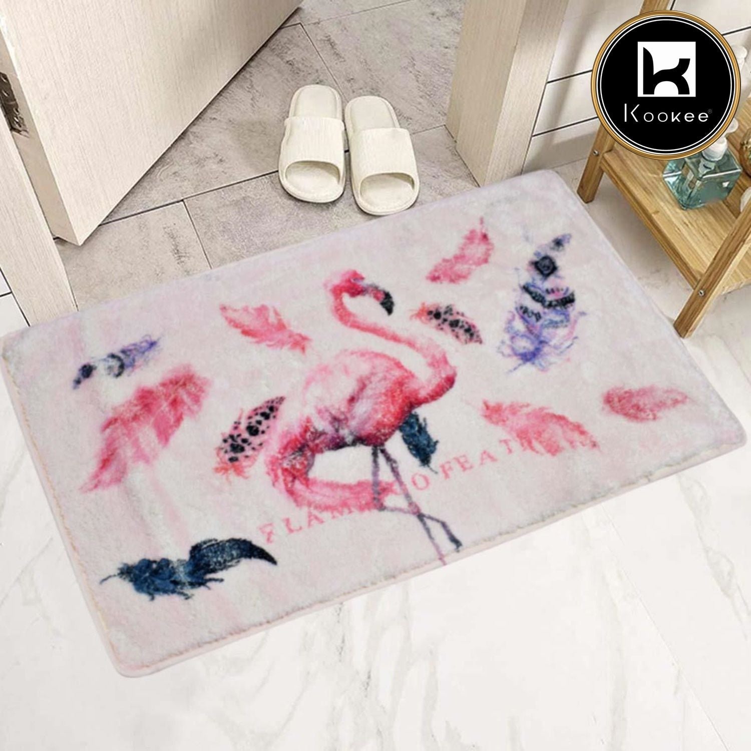 Bathroom Rugs Bath Mat, Non-Slip Fluffy Soft Plush Shower Rug (8319)