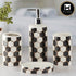 Ceramic Bathroom Set of 4 with Soap Dispenser (8351)