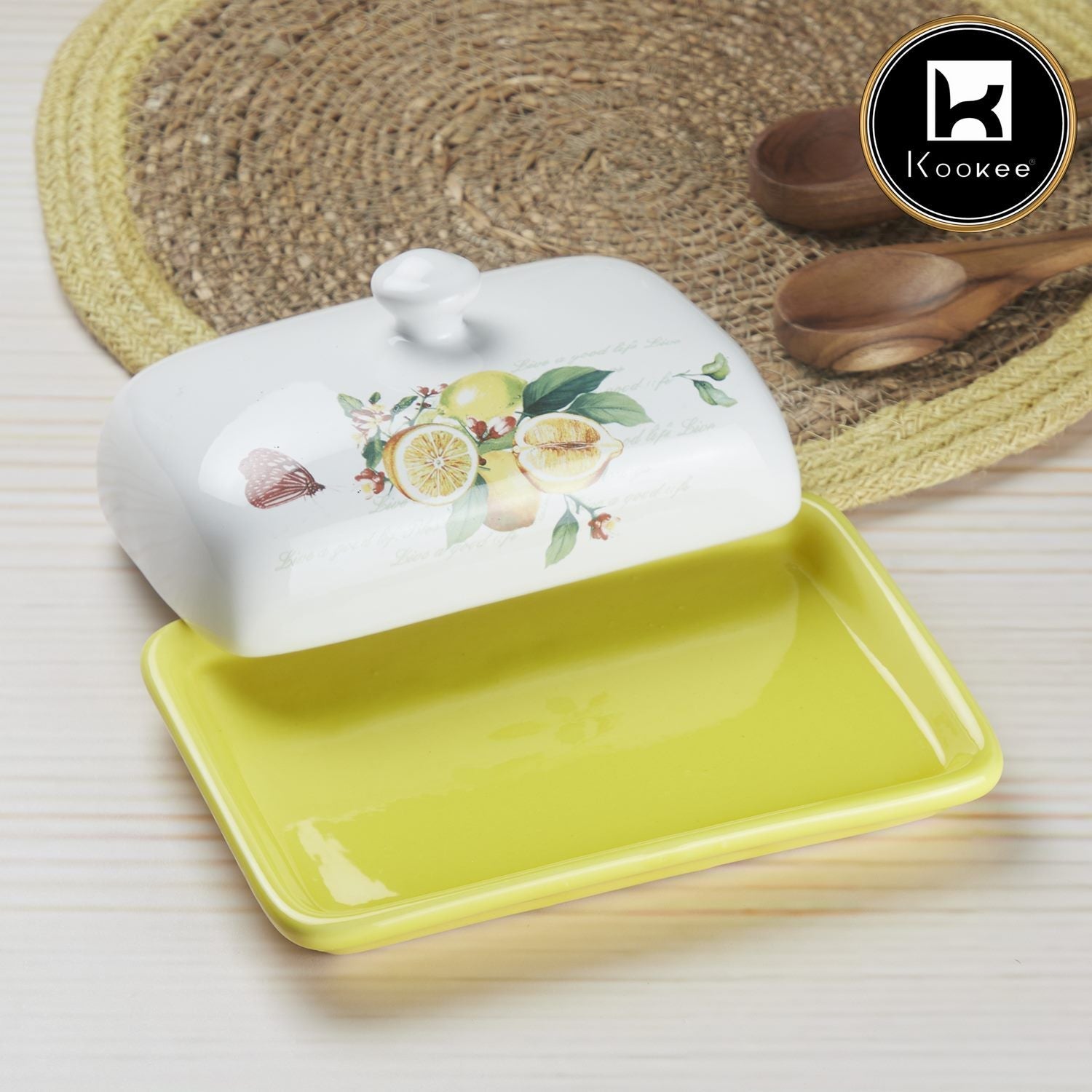 Ceramic Butter Dish Tray with Lid with 250g (8356)