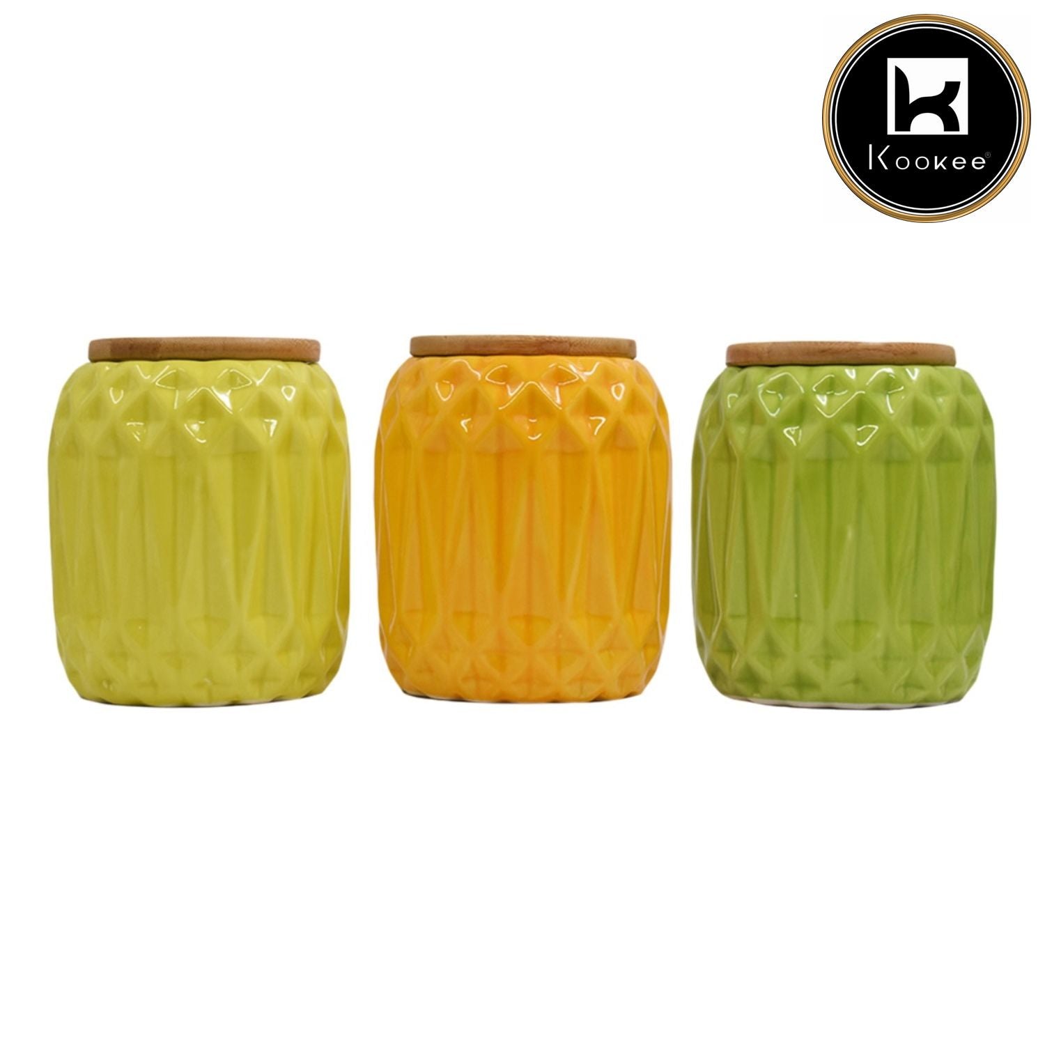 Kookee Canister Jars (Ceramic), Multi, ART08367