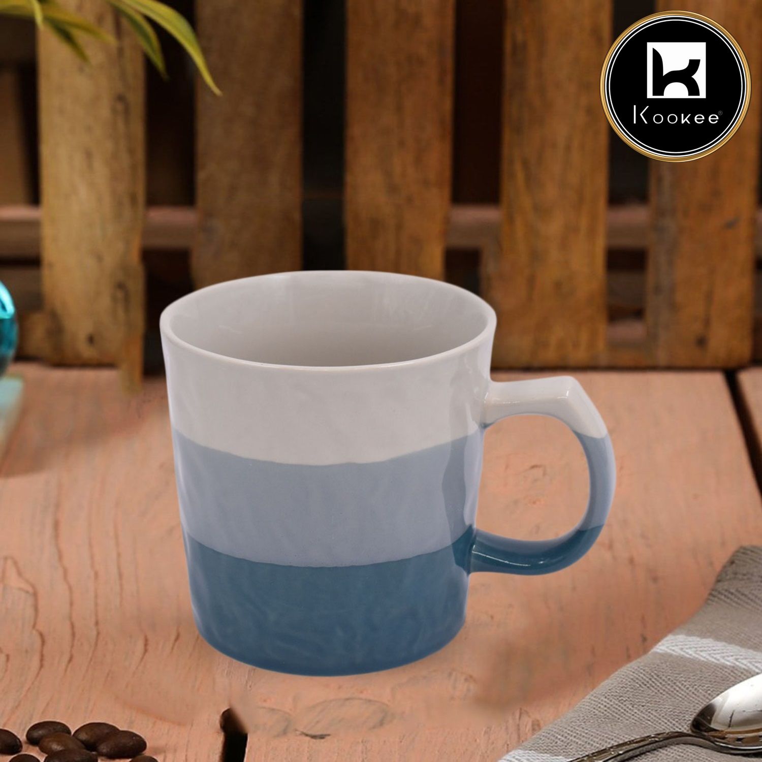 Kookee Plain Mugs, White, ART08391