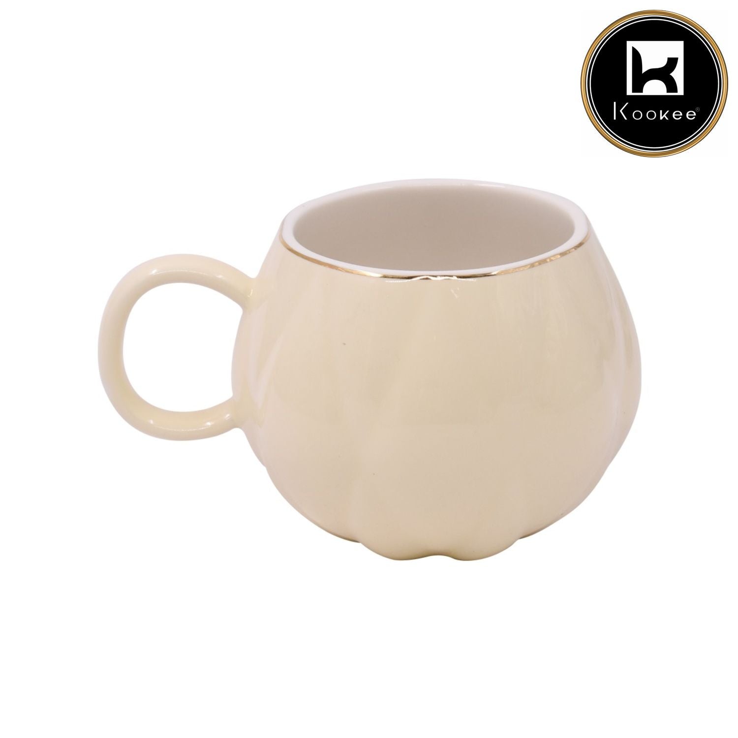 Fancy Ceramic Coffee or Tea Mug with Handle - 250ml (M-0770-B)