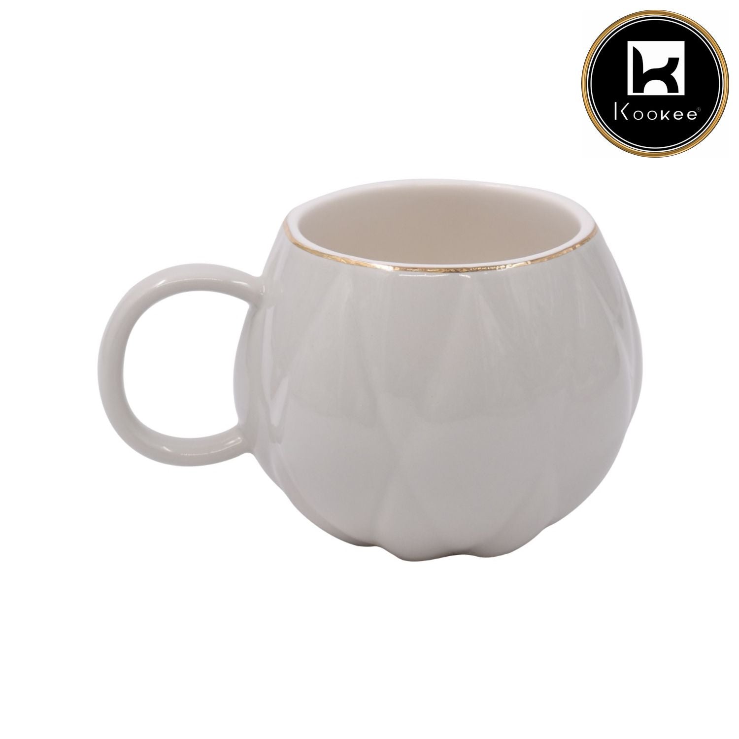 Fancy Ceramic Coffee or Tea Mug with Handle - 250ml (M-0770-C)