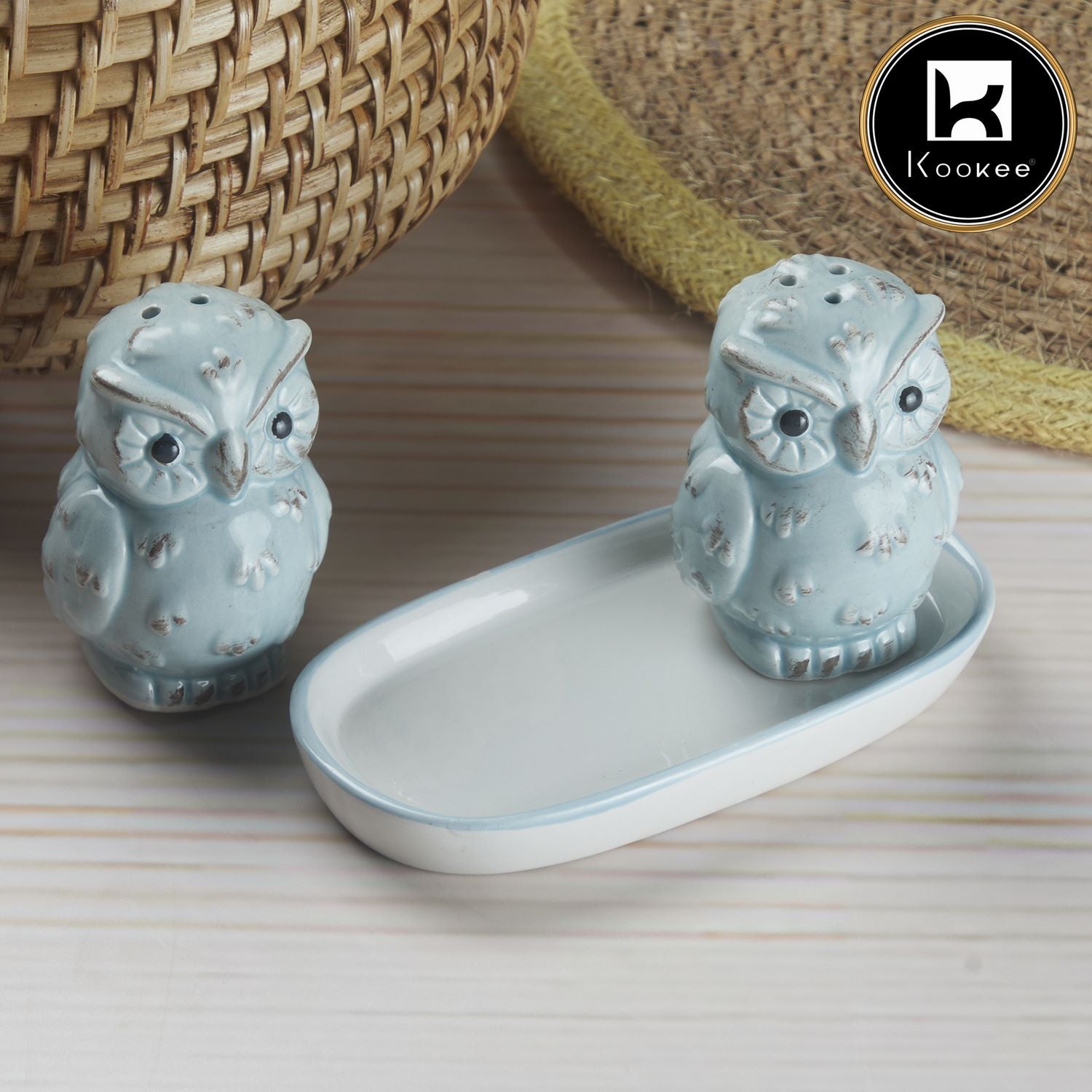 Kookee Salt and Pepper Sets, Blue, ART08448