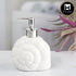 Kookee Ceramic Soap Dispenser with Stylish Refillable Pump Bottle for Bathroom Handwash & Kitchen Wash Basin, Perfect for Hand Soap, Lotion, and more, White ,