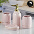 Ceramic Bathroom Accessories Set of 4 with Soap Dispenser (8488)