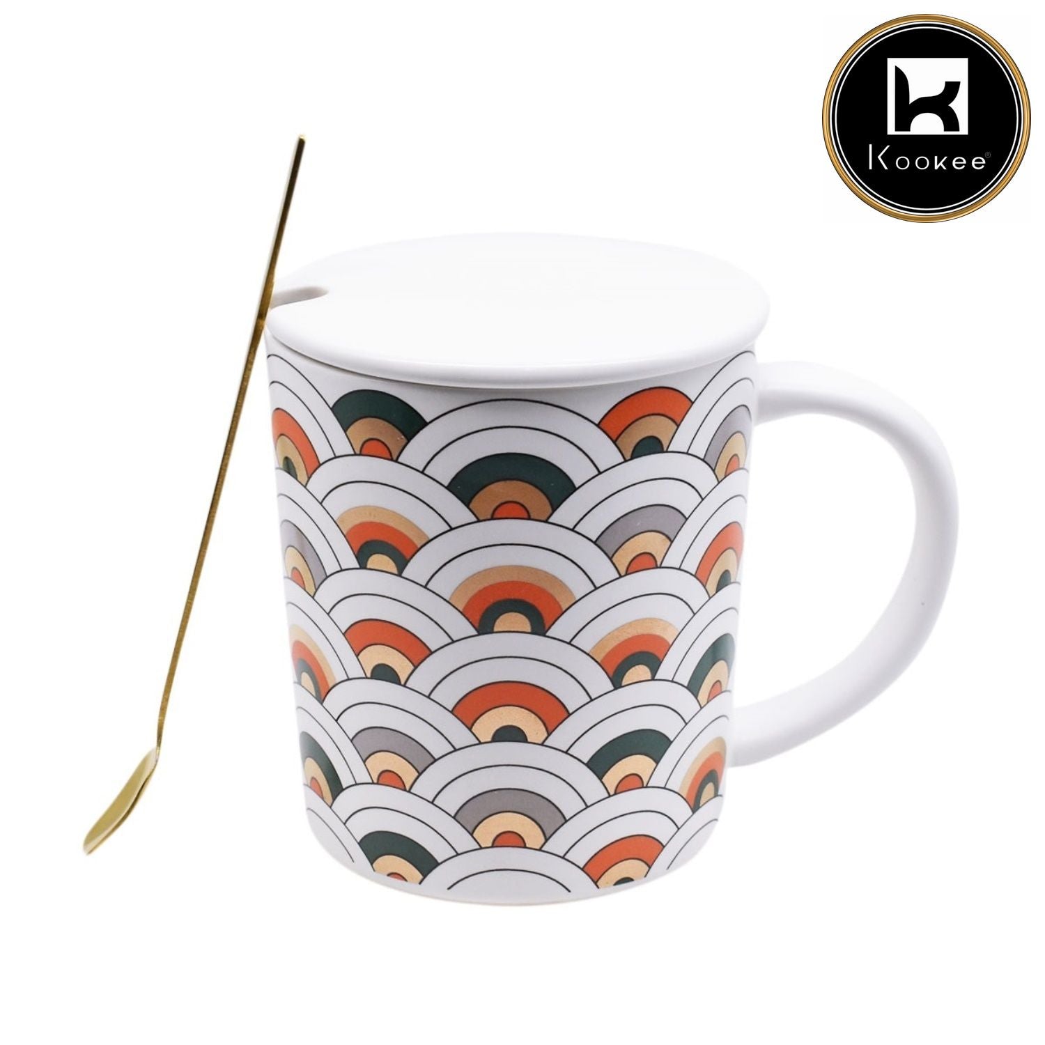Kookee Fancy Mugs, White, ART08525