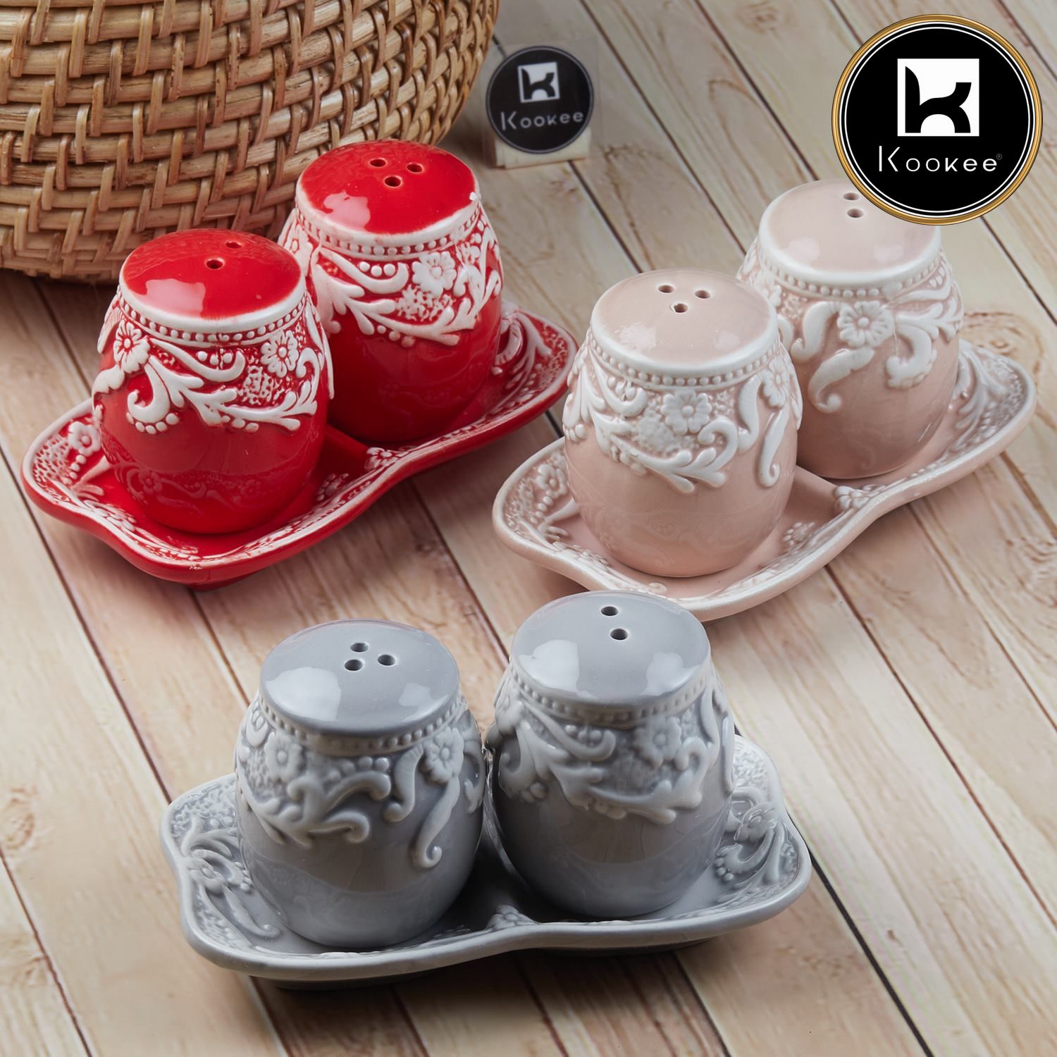 Kookee Salt and Pepper Sets, Red, ART08565